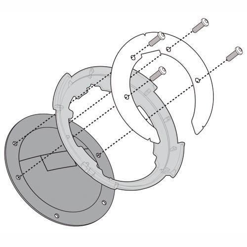 Givi BF46 Tanklock Ring For Moto Guzzi V85 TT | Fits Kappa BF46K Too