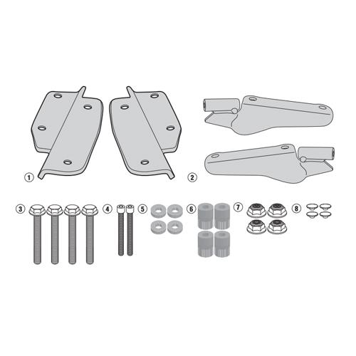 Givi SR6415 Rear Rack - Triumph Tiger 900
