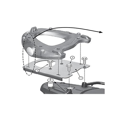 Givi Outback 58 Liter Monokey Top Case - Cycle Gear - View #5