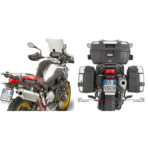 F800GS '24-25' Trekker top and side case bundle with hardware